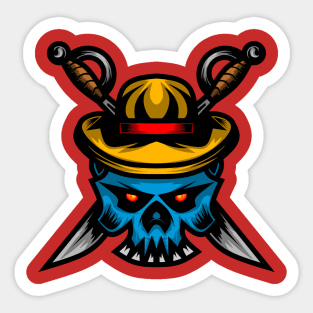 Skull pirate Sticker